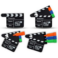 Custom Plastic Highlighter Pen W/ Clapper Board Case - Set of 3